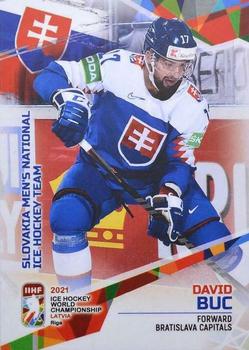 2021 BY Cards IIHF World Championship #SVK2021-18 David Buc Front