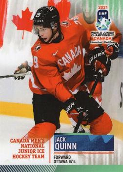 2021 BY Cards IIHF World Junior Championship #CAN/U20/2021-24 Jack Quinn Front