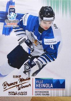2021 BY Cards IIHF World Junior Championship  (unlicensed) #FIN/U20/2021-30 Ville Heinola Front