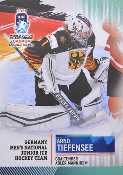 2021 BY Cards IIHF World Junior Championship  (unlicensed) #GERU202021-01 Arno Tiefensee Front