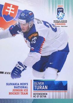 2021 BY Cards IIHF World Junior Championship #SVKU202021-09 Oliver Turan Front