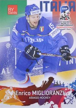 2017 BY Cards IIHF World Championship  (unlicensed) #ITA/2017-04 Enrico Miglioranzi Front