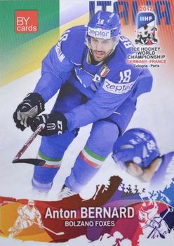 2017 BY Cards IIHF World Championship  (unlicensed) #ITA/2017-14 Anton Bernard Front