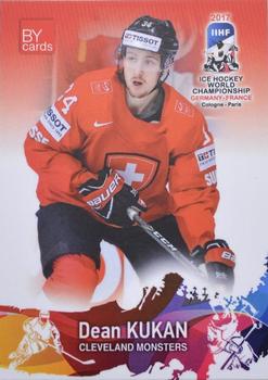 2017 BY Cards IIHF World Championship  (unlicensed) #SUI/2017-06 Dean Kukan Front
