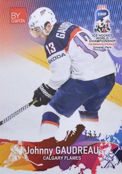 2017 BY Cards IIHF World Championship #USA/2017-15 Johnny Gaudreau Front