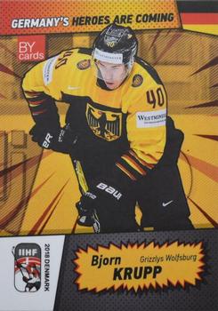 2018 BY Cards IIHF World Championship (unlicensed) #GER/2018-08 Bjorn Krupp Front