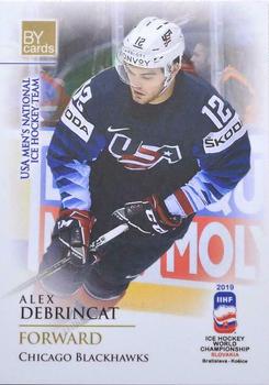 2019 BY Cards IIHF World Championship #USA/2019-16 Alex Debrincat Front
