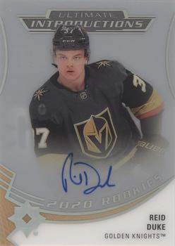 2020-21 Upper Deck Ultimate Collection - Ultimate Introductions Autographs #UI-37 Reid Duke Front