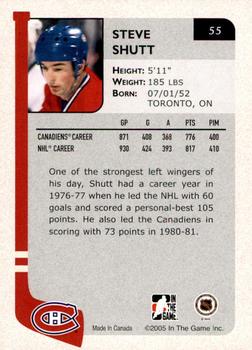 2004-05 In The Game Franchises Canadian - SportsFest Chicago #55 Steve Shutt Back