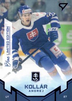 2022 SportZoo Hokejové Slovensko - Blue #37 Andrej Kollar Front