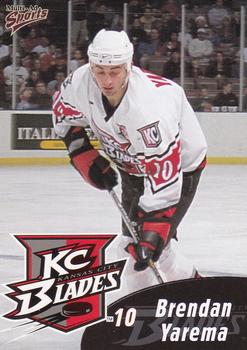 1999-00 Multi-Ad Kansas City Blades (IHL) #22 Brendan Yarema Front