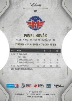 2020-21 OFS Classic Série II - Hobby Cut #413 Pavel Novak Back
