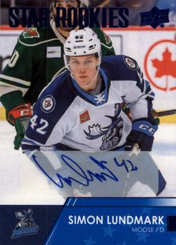 2021-22 Upper Deck AHL - Autographs #128 Simon Lundmark Front