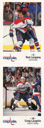 1986-87 Washington Capitals Police - Panels #NNO Rod Langway / Craig Laughlin Front