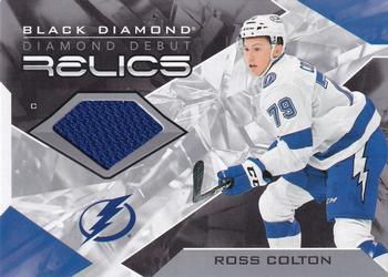 2021-22 Upper Deck Black Diamond - Diamond Debut Relics #DD-RC Ross Colton Front