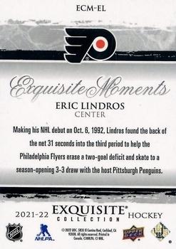 2021-22 Upper Deck Black Diamond - Exquisite Collection Moments #ECM-EL Eric Lindros Back