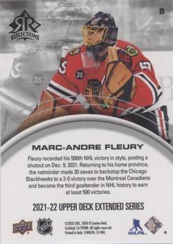 2021-22 Upper Deck - Triple Dimensions Reflections Ruby #8 Marc-Andre Fleury Back