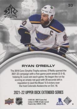 2021-22 Upper Deck - Triple Dimensions Reflections Ruby #33 Ryan O'Reilly Back