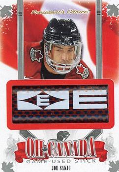 2016-17 President's Choice International Ice - Oh Canada Game-Used Stick #NNO Joe Sakic Front