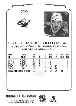 2022-23 O-Pee-Chee #219 Frederick Gaudreau Back