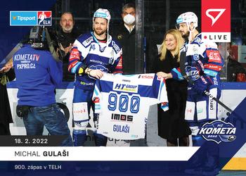 2021-22 SportZoo Live Tipsport ELH #L-105 Michal Gulasi Front