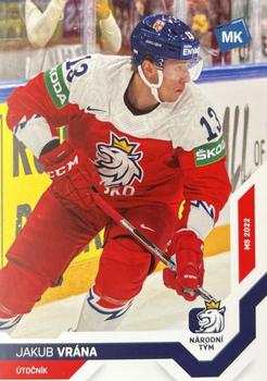 2021-22 Moje karticky Czech Ice Hockey Team #56 Jakub Vrana Front