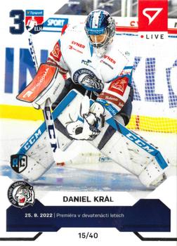 2022-23 SportZoo Live Tipsport ELH #L-011 Daniel Kral Front