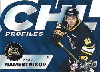 2021-22 Upper Deck CHL - CHL Profiles #PR-18 Max Namestnikov Front