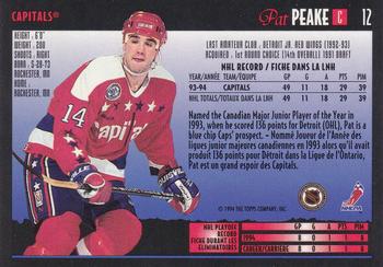 1994-95 O-Pee-Chee Premier #12 Pat Peake Back