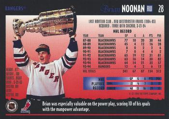 1994-95 O-Pee-Chee Premier #28 Brian Noonan Back