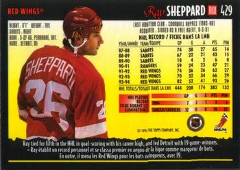 1994-95 O-Pee-Chee Premier #429 Ray Sheppard Back