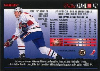 1994-95 O-Pee-Chee Premier #497 Mike Keane Back