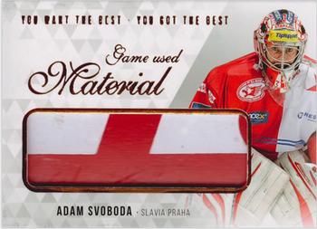 2018 OFS You Want the Best You Got the Best - Game Used Material #M-SA Adam Svoboda Front
