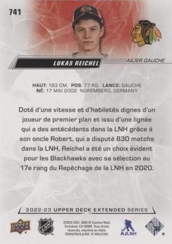 2022-23 Upper Deck - French (Variante Française) #741 Lukas Reichel Back