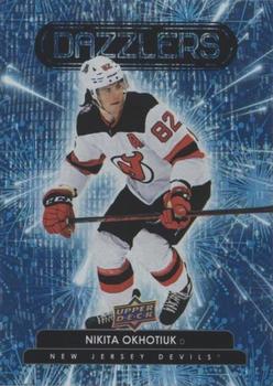 2022-23 Upper Deck - Dazzlers Blue #DZ-59 Nikita Okhotiuk Front