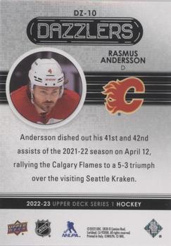 2022-23 Upper Deck - Dazzlers Pink #DZ-10 Rasmus Andersson Back