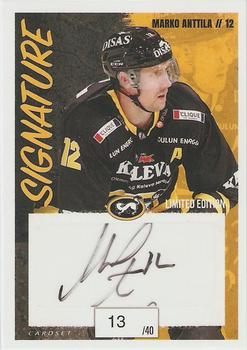 2022-23 Cardset Finland - Signature Limited Edition #NNO Marko Anttila Front