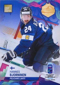 2022 BY Cards IIHF World Championship  (unlicensed) #FIN/2022-16 Hannes Bjorninen Front