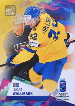 2022 BY Cards IIHF World Championship  (unlicensed) #SWE/2022-15 Lucas Wallmark Front