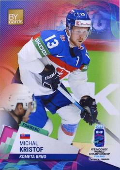 2022 BY Cards IIHF World Championship #SVK/2022-12 Michal Kristof Front