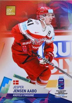 2022 BY Cards IIHF World Championship #DEN/2022-08 Jesper Jensen Aabo Front