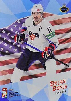 2021 AMPIR IIHF World Championship (Unlicensed) #USA08 Brian Boyle Front