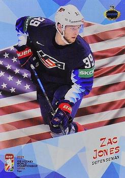 2021 AMPIR IIHF World Championship (Unlicensed) #USA17 Zac Jones Front