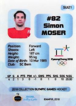 2018 AMPIR Olympic Games (unlicensed)  #SUI21 Simon Moser Back