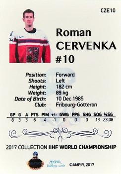 2016-17 AMPIR IIHF World Championship #CZE10 Roman Cervenka Back