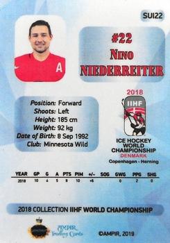 2018 AMPIR IIHF World Championship Switzerland #SUI22 Nino Niederreiter Back