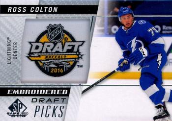 2021-22 SP Game Used - Embroidered in History #76 Ross Colton Front