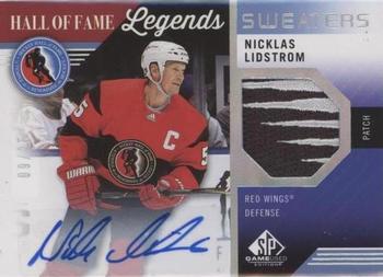 2021-22 SP Game Used - HOF Legends Sweaters Auto Patch #HOF-NL Nicklas Lidstrom Front