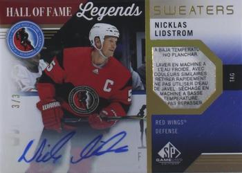 2021-22 SP Game Used - HOF Legends Sweaters Auto Tag #HOF-NL Nicklas Lidstrom Front