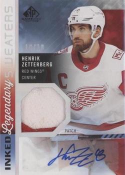 2021-22 SP Game Used - Inked Legendary Sweaters Patch #IS-HZ Henrik Zetterberg Front